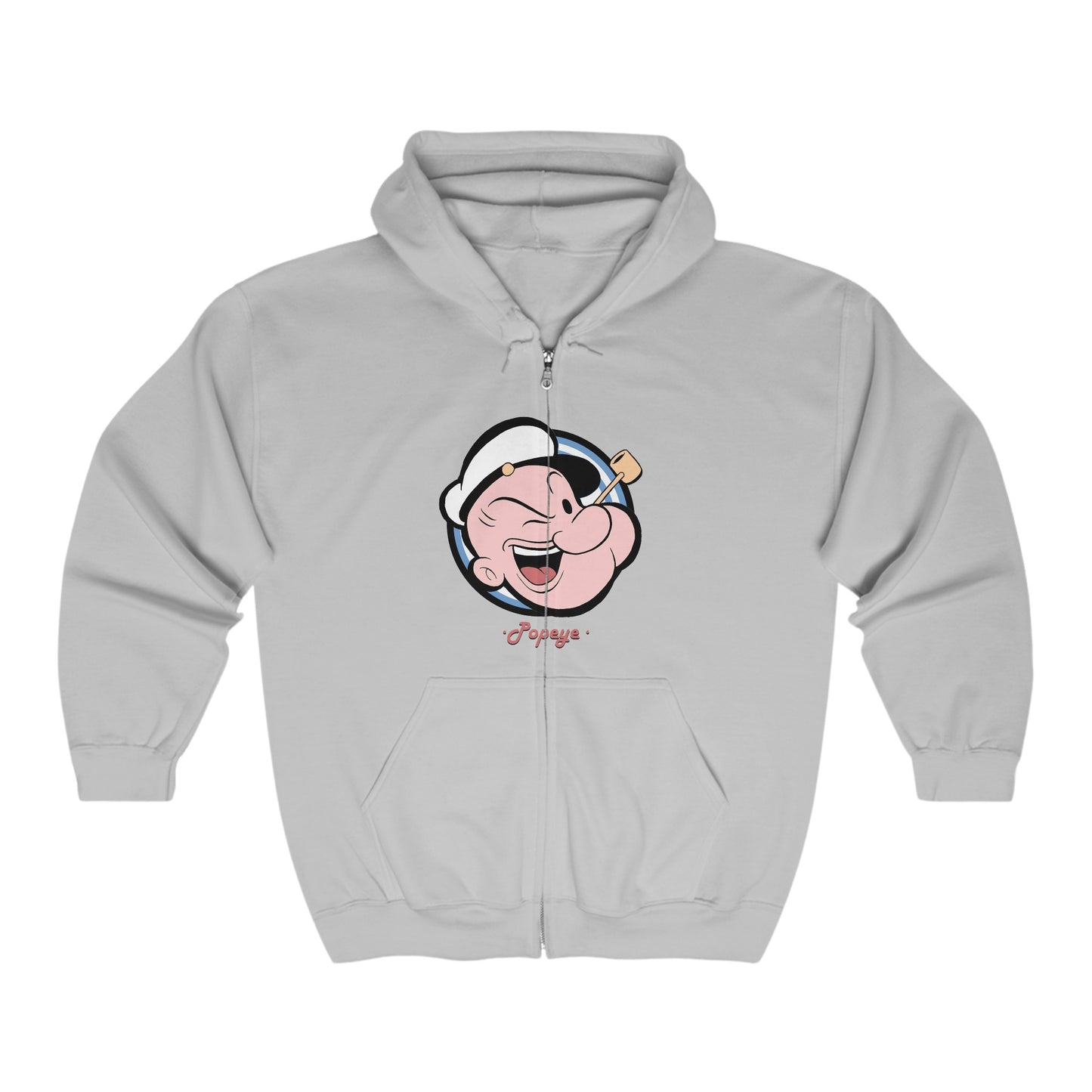 Popeye Logo Zip-Up Hoodie