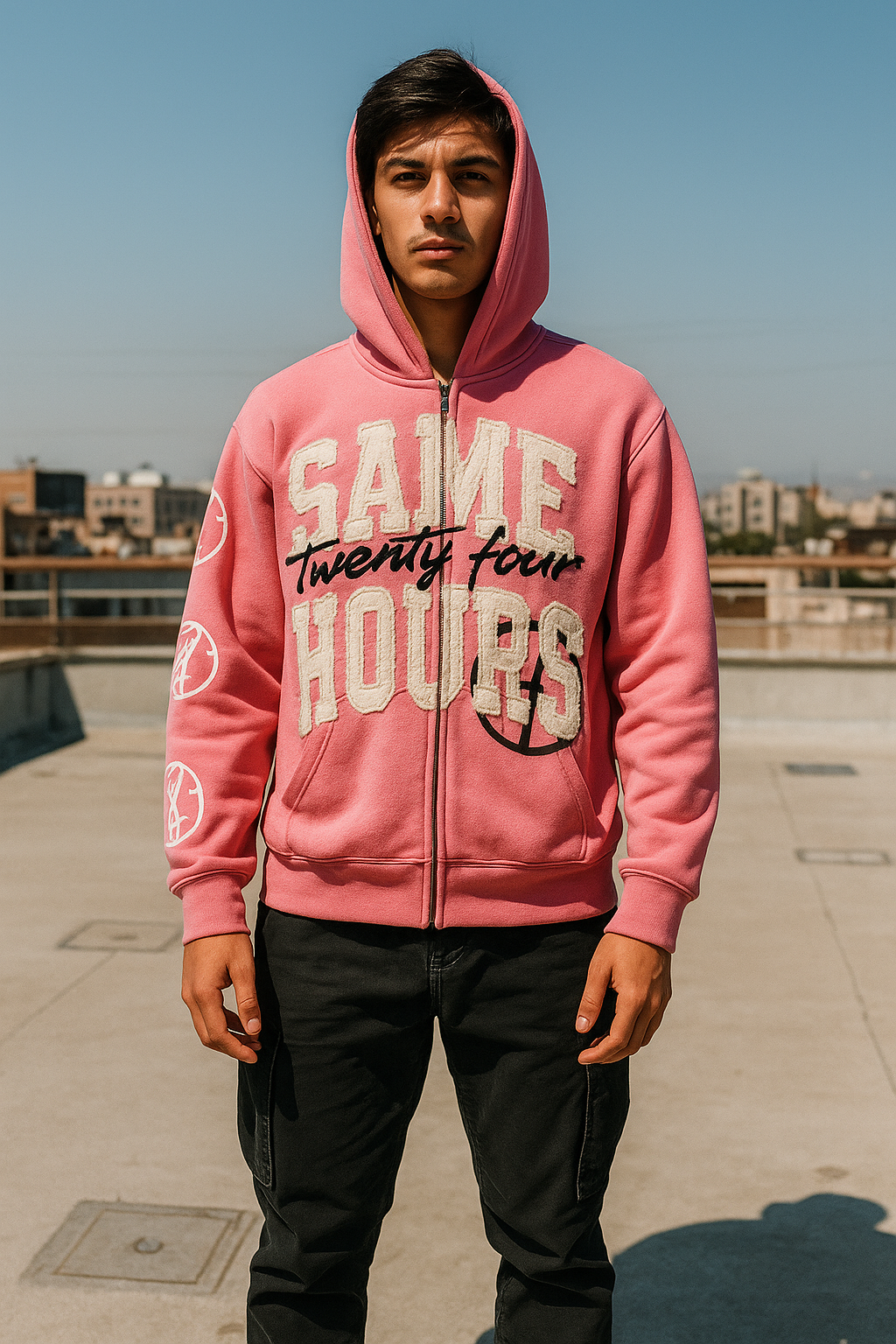 Same Twenty-Four Hours Zip-Up Hoodie