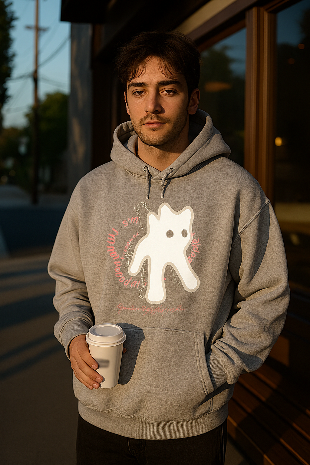 Ghost Cat Hoodie