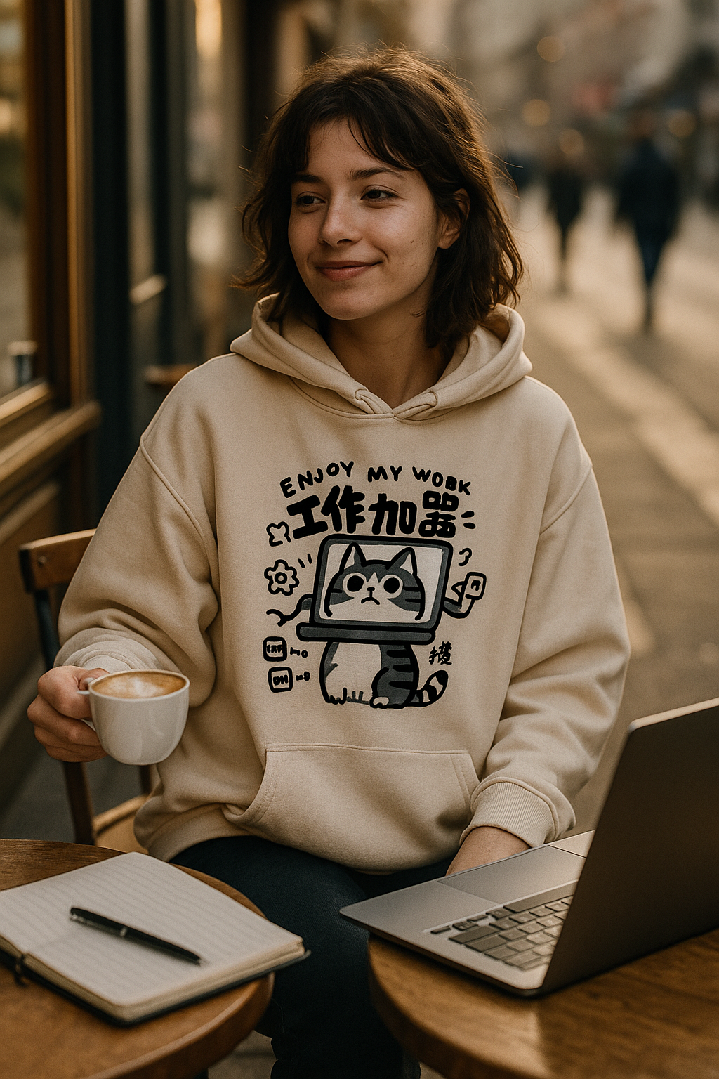 Cat Work Machine Hoodie