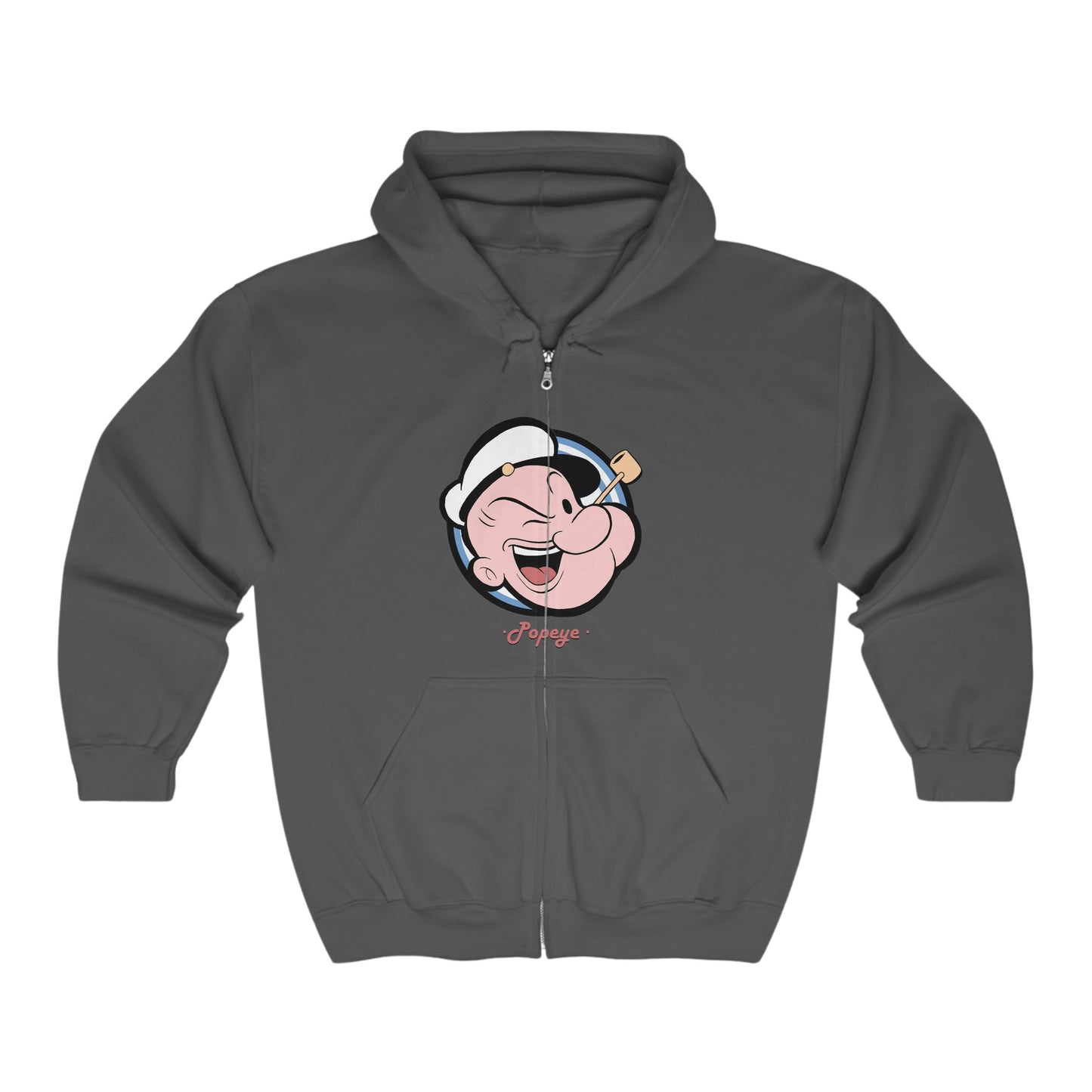 Popeye Logo Zip-Up Hoodie