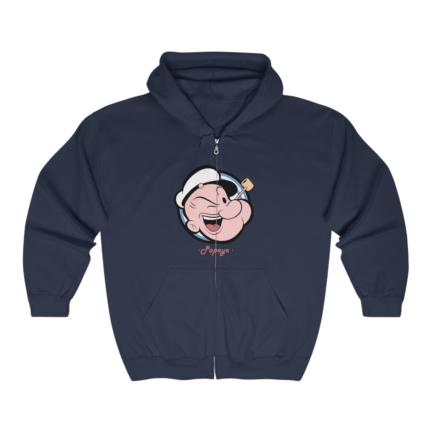 Popeye Logo Zip-Up Hoodie