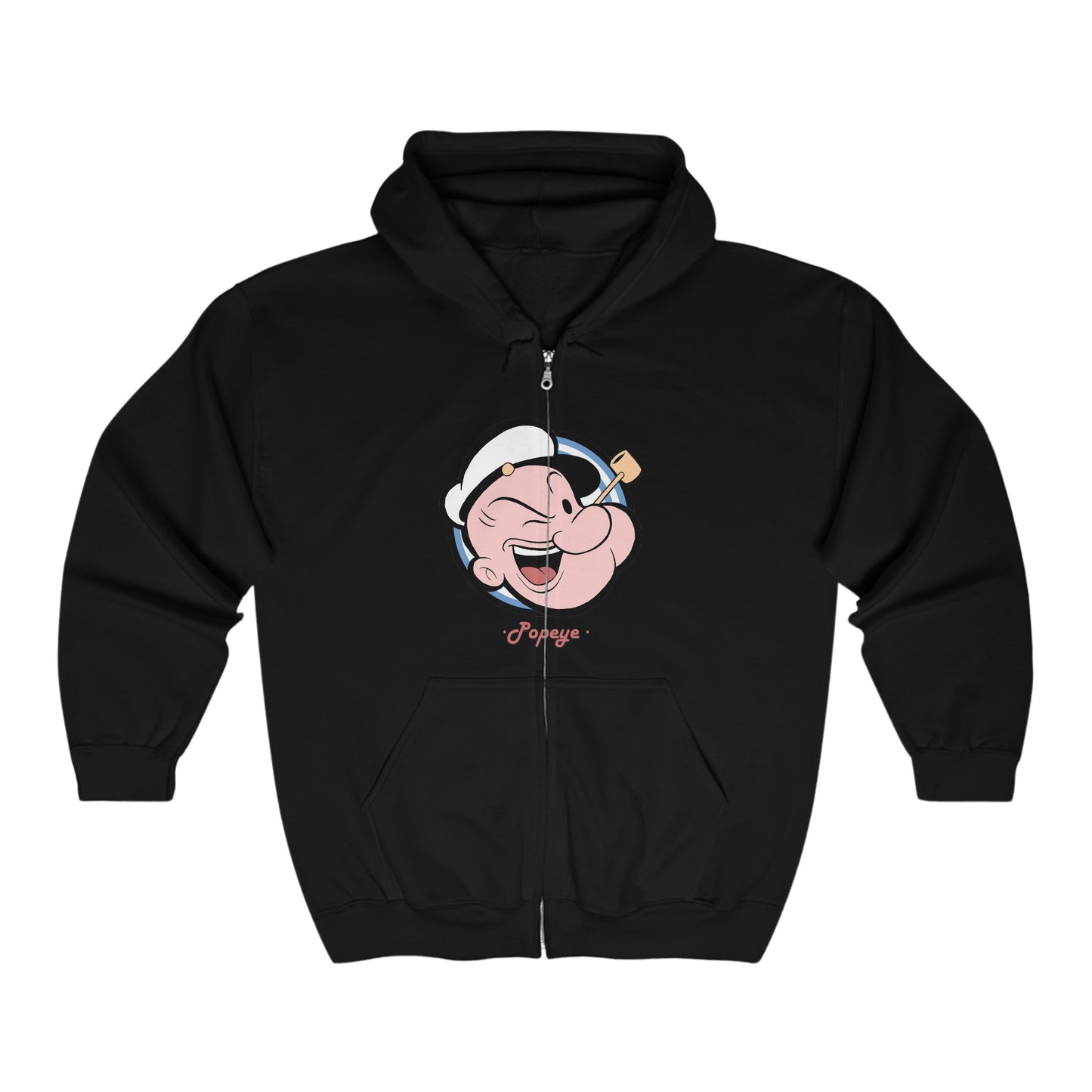 Popeye Logo Zip-Up Hoodie