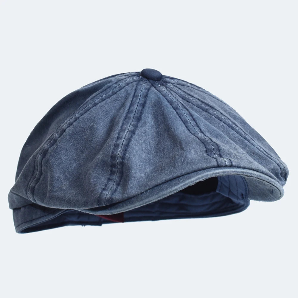 Washed Denim English Cap