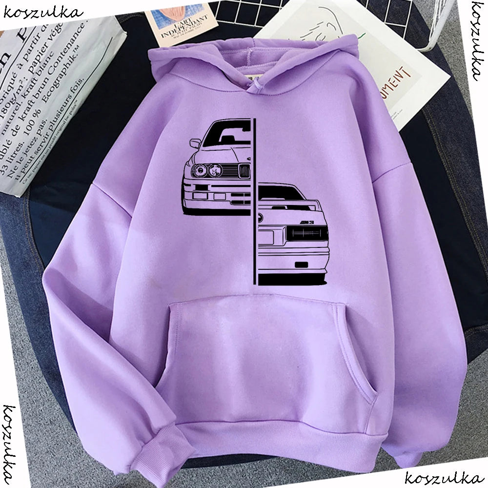 Car Print Hoodie