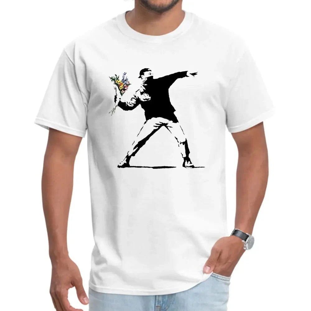 Banksy Flower T-Shirt