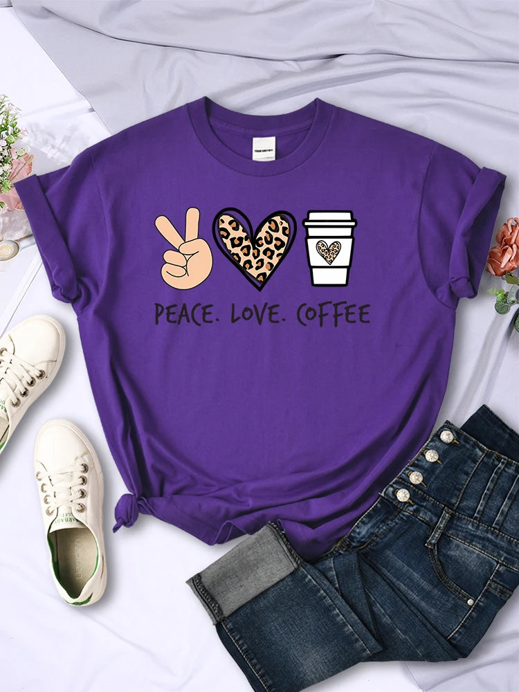 Peace Love Coffee T-Shirt