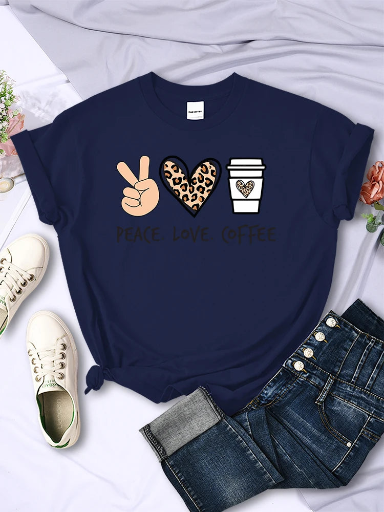 Peace Love Coffee T-Shirt