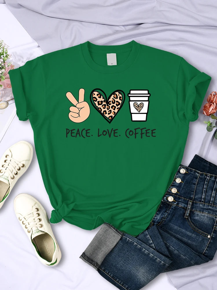 Peace Love Coffee T-Shirt