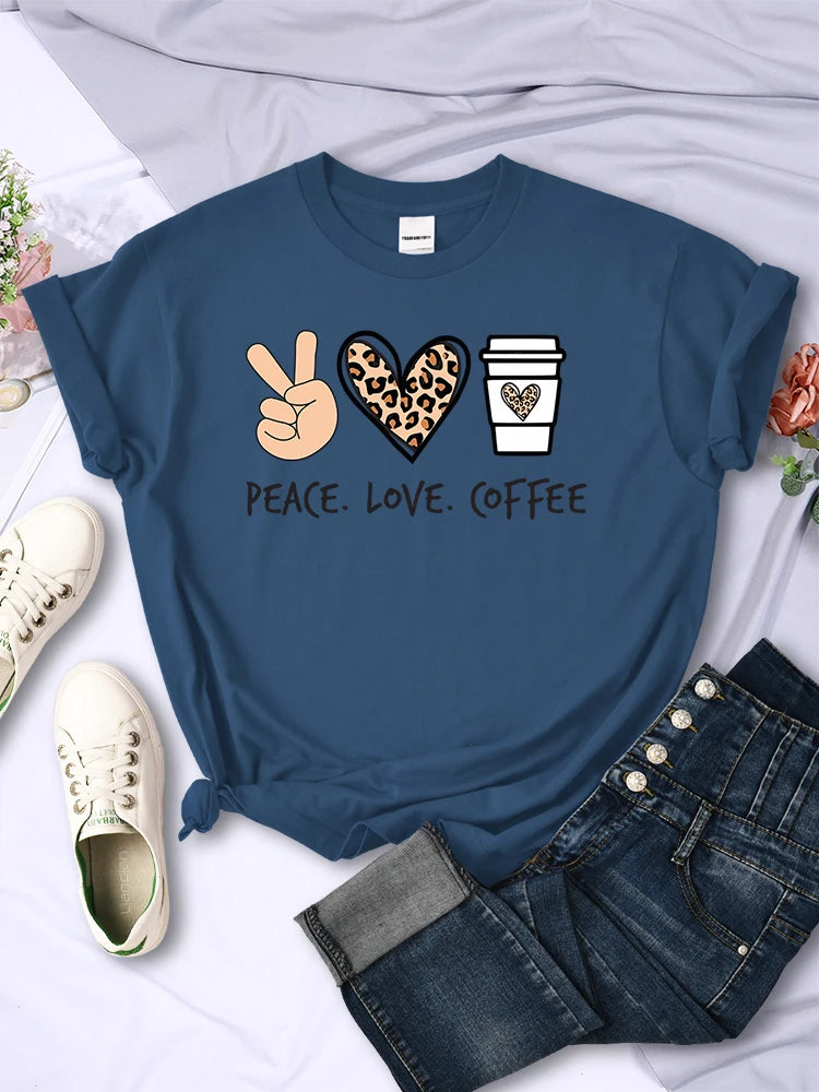 Peace Love Coffee T-Shirt