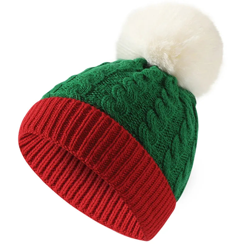 Red And Green Christmas Beanie