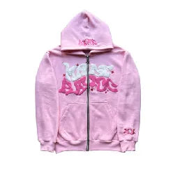 Colorful Alphabet Zip-Up Hoodie