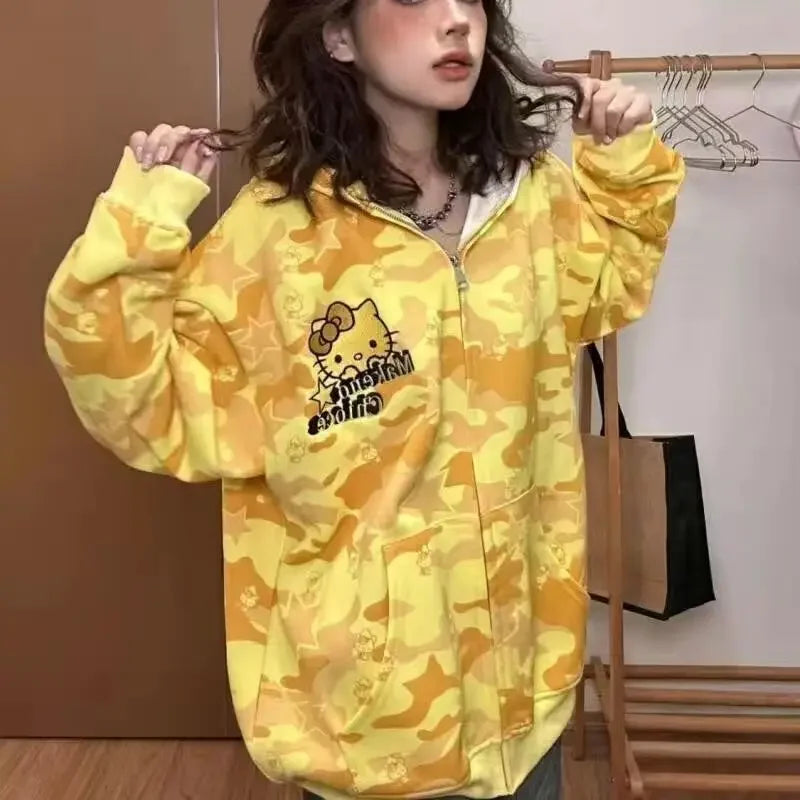 Hello Kitty Zip Up Hoodie