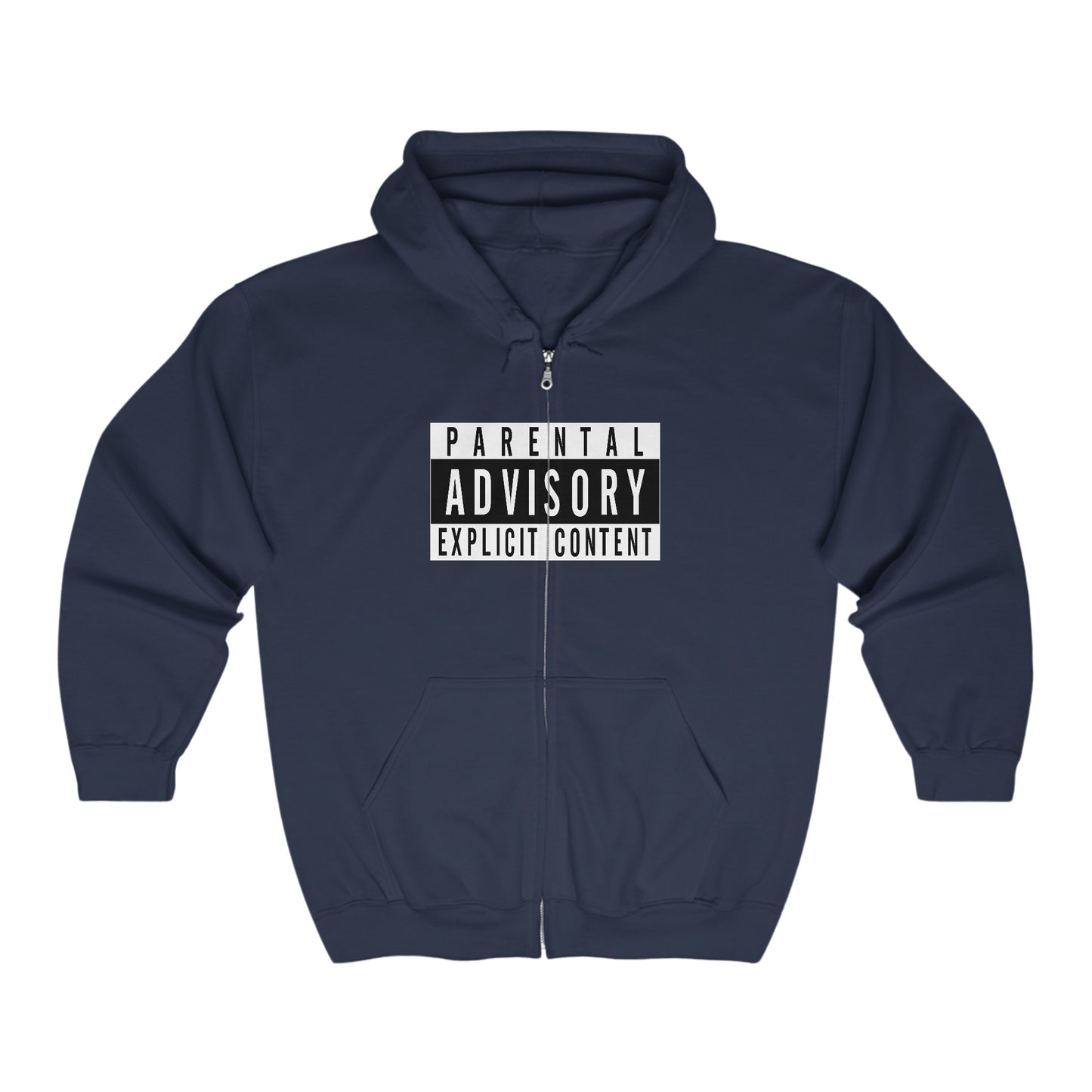 Parental Advisory Explicit Content Zip-Up Hoodie