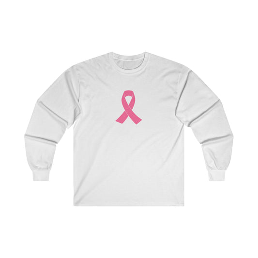 Pink Ribbon Logo Long Sleeve T-Shirt