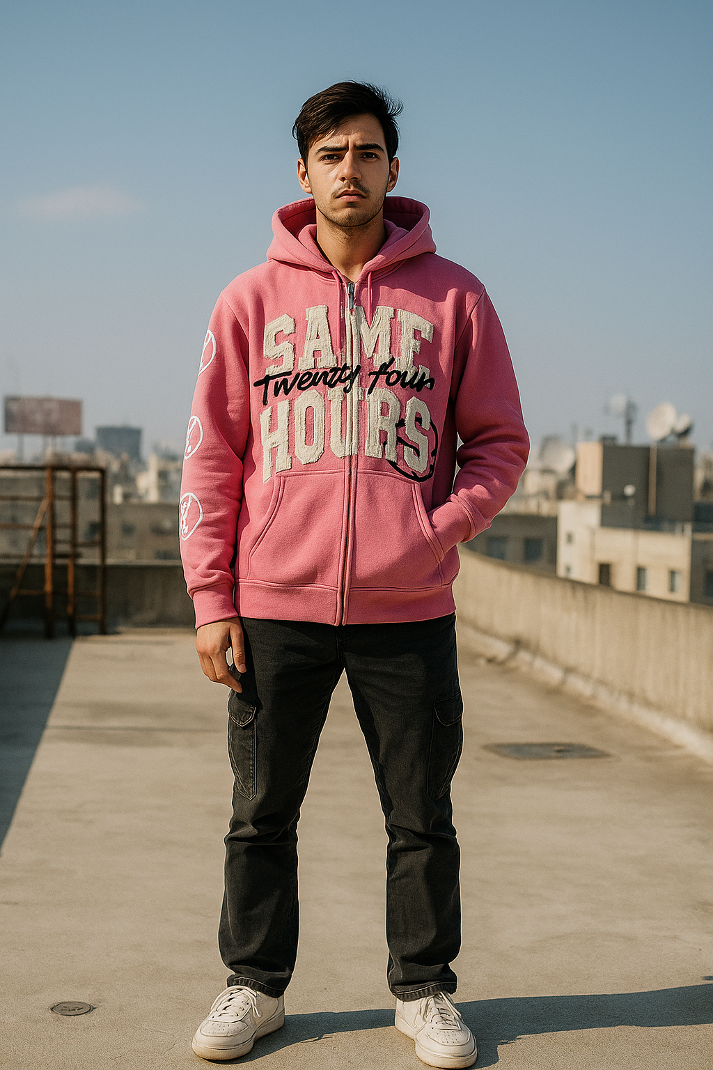 Same Twenty-Four Hours Zip-Up Hoodie