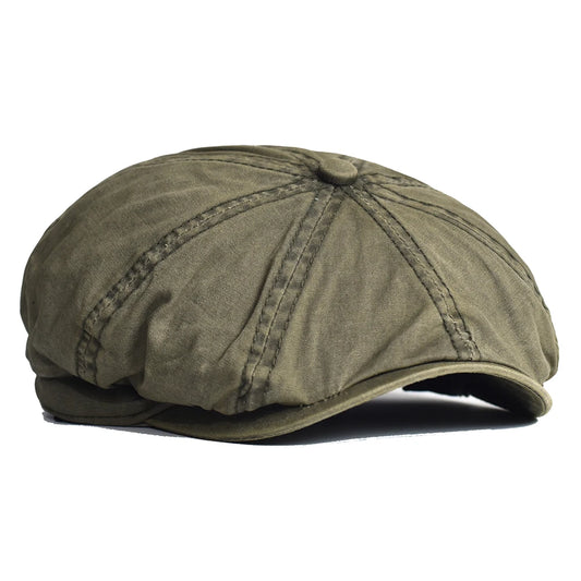 Washed Denim English Cap