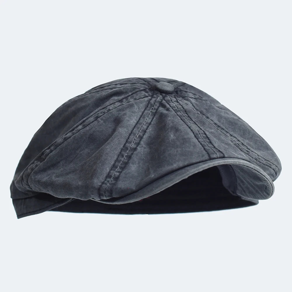 Washed Denim English Cap