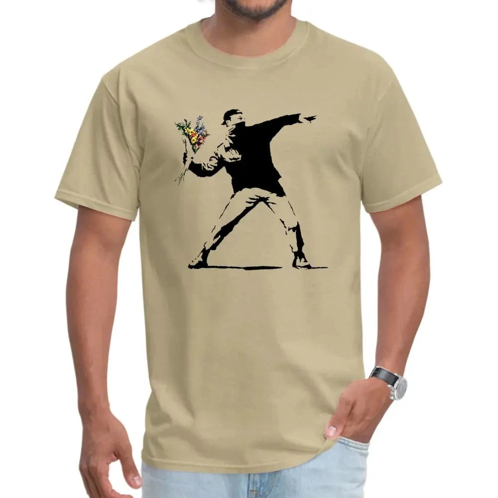 Banksy Flower T-Shirt