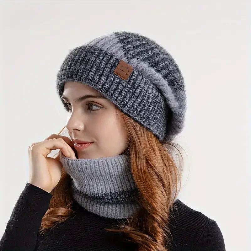 Winter Women's Two-Tone Beanie