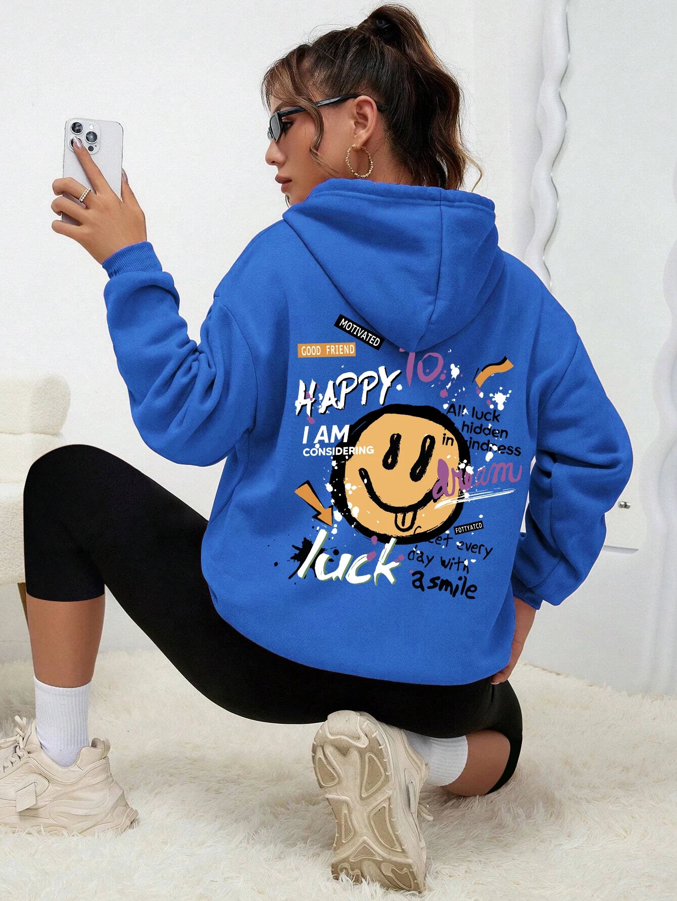 Graffiti Printed Hoodie