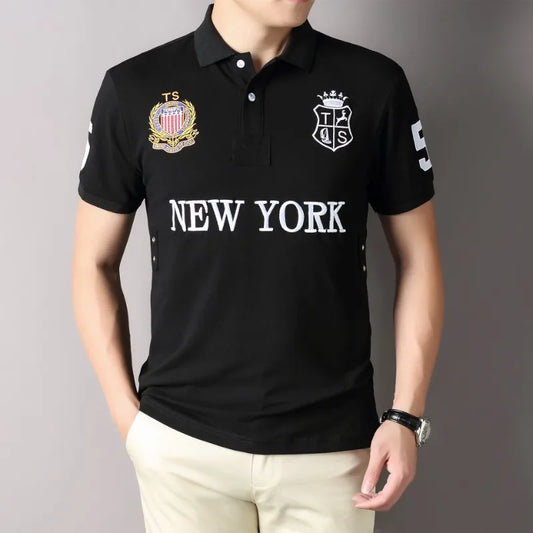 New York Print Polo T-Shirt