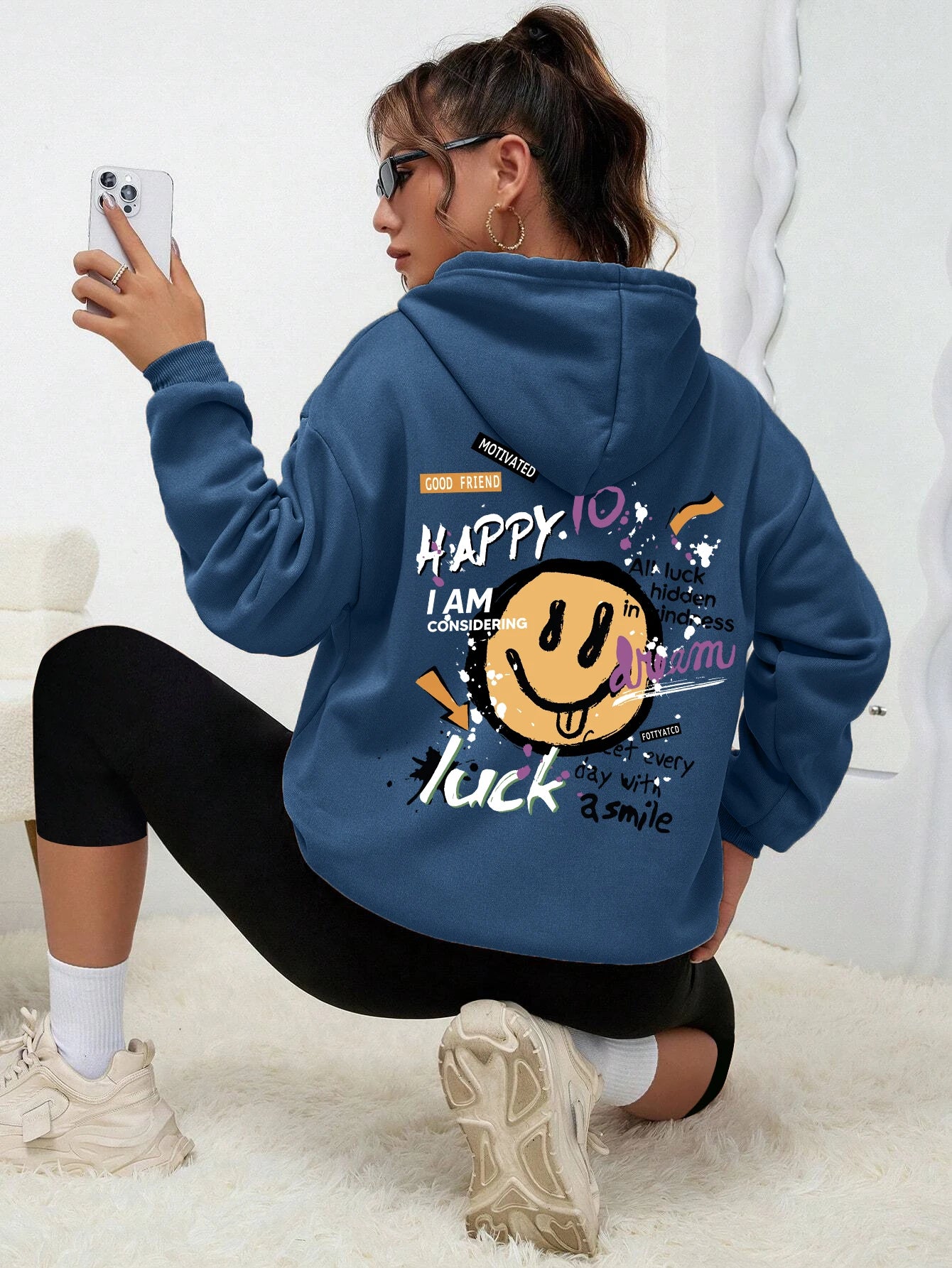 Graffiti Printed Hoodie