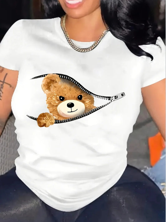 Bear Print T-Shirt