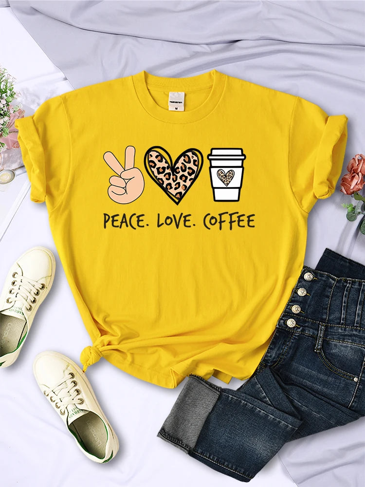 Peace Love Coffee T-Shirt
