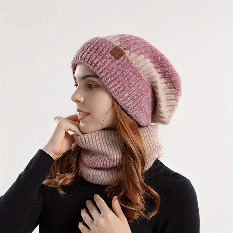Winter Women's Two-Tone Beanie