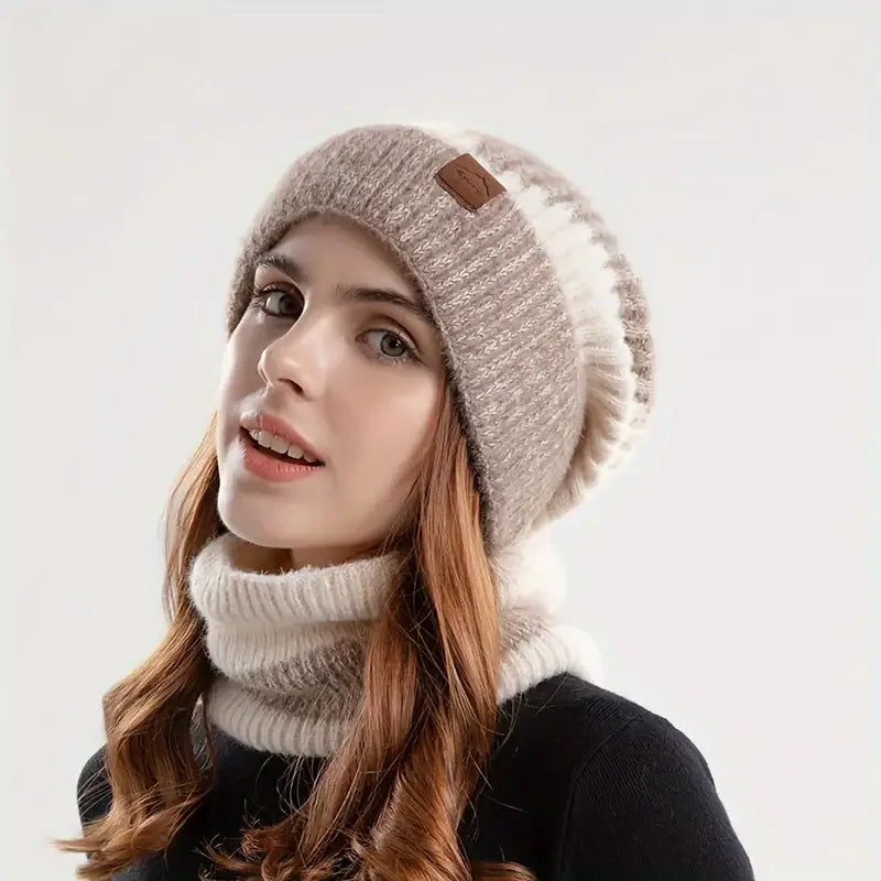 Winter Women's Two-Tone Beanie