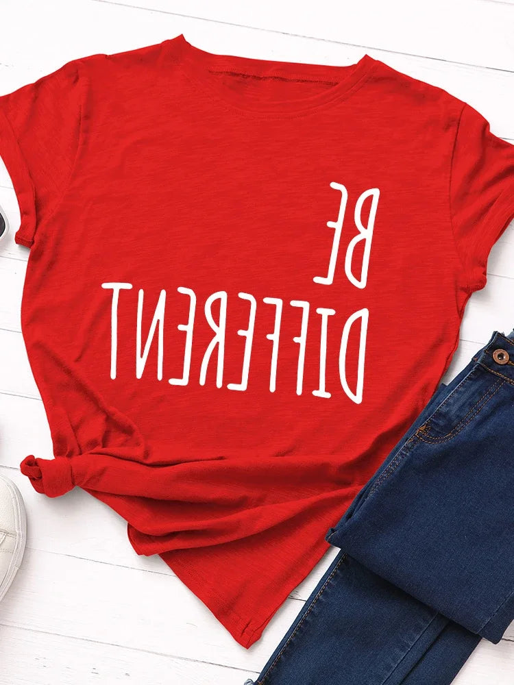 Be Different Print T-Shirt