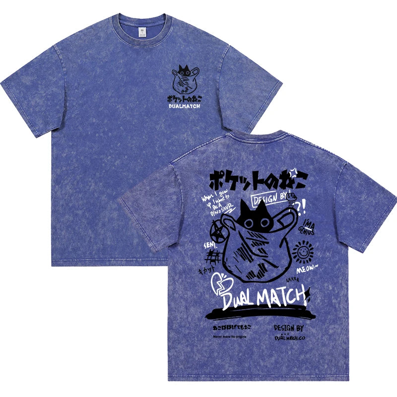 Dual Match Kawai Cat Hoodie T-Shirt