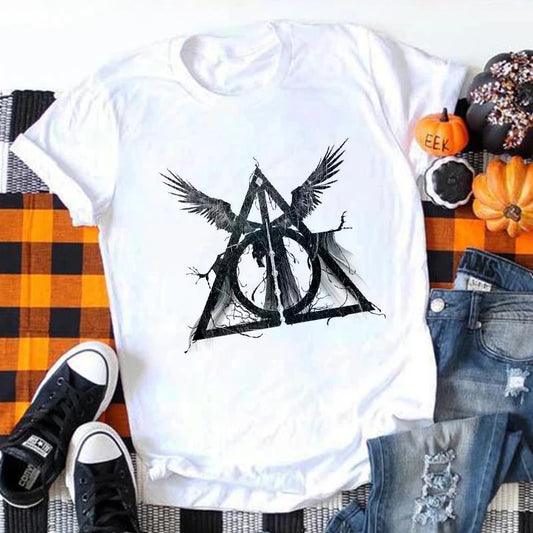 Deathly Hallows Printed T-Shirt