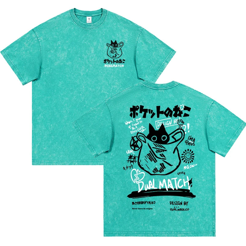 Dual Match Kawai Cat Hoodie T-Shirt
